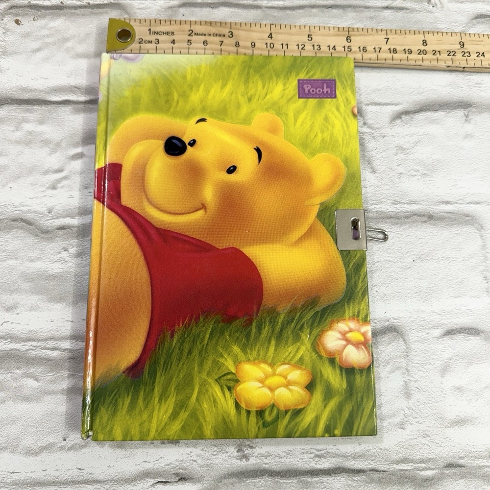 Vtg Disney Winnie the Pooh Girls Locking Diary Journal Book 90's Y2K ( No Lock ) - Picture 9 of 11